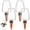 4PCS Clear, variant on FUYGRCJ 4PCS Terracotta Self Watering Spikes, 400ML Slow Release Clay Watering Pots, Plant Self Watering Globes, Watering Bulbs for Indoor Outdoor Plants with Easy Top Refill Drip Irrigiation System
