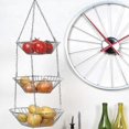 thumbnail image 4 of Wire Hanging Basket,3-tier Stainless Steel Fruit Basket, 4 of 5