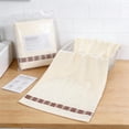 thumbnail image 4 of Cotton Bath Towels, Absorbent Terry Towels, Soft Quick-Dry Solid Color Towels for Bathroom, Large Size 74x34cm, 4 of 6