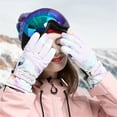 thumbnail image 4 of Waterproof Insulated Gloves, Thermal Winter Gloves for Men Women Touch Screen, Warm Ski Snowboard Cold Weather Gloves, 4 of 6