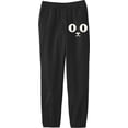 thumbnail image 3 of Oversized Cat Face Youth Black Jogger Pants-Medium, 3 of 4