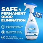 (4 pack) Pooph Pet Odor Eliminator Spray, 20 oz, Fragrance Free, No Harsh Chemicals