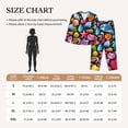 thumbnail image 4 of Lsque Underwater Diving Animals Pattern Long Sleeve Pajama Set for Women - Soft 2-Piece Sleepwear and Loungewear Set with Pockets, Comfy Nightwear-Medium, 4 of 7
