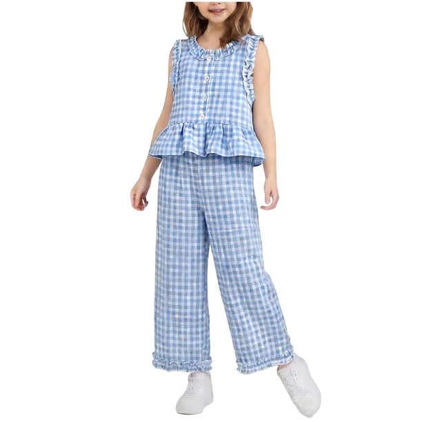 Top de Encaje de Manga Corta con Pantalones Acampanados, Lindo Conjunto de Dos Piezas para el Conjunto de Pantalones Cortos de Bebé, Poliéster Suave para el Sueño Y el Ocio Diario