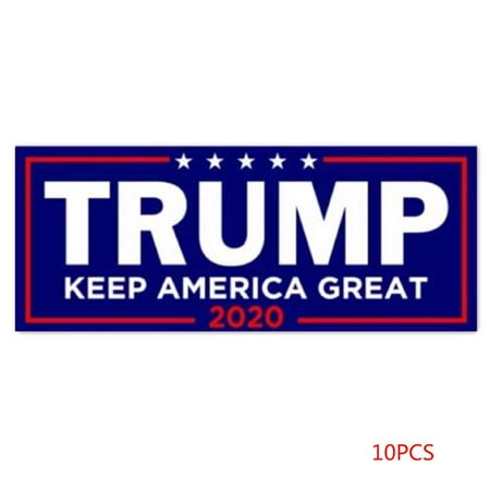 Obama For President Bumper Stickers - 10pcs President 2020 Election PVC Bumper Car Styling Body Sticker Auto Keep Make America Great Decal