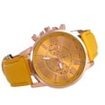 thumbnail image 1 of Fashion Womens Leather Strap Stainless Steel Quartz Watch Pointer Watch, 1 of 9