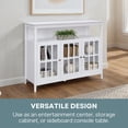 thumbnail image 6 of Convenience Concepts Big Sur Deluxe 55 inch TV Stand with Storage Cabinets and Shelf, White, 6 of 10