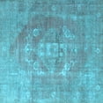 thumbnail image 1 of Ahgly Company Indoor Square Persian Light Blue Traditional Area Rugs, 5' Square, 1 of 4