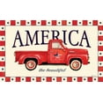 thumbnail image 2 of Marrott, Stephanie 14x10 White Modern Wood Framed Museum Art Print Titled - America, 2 of 4