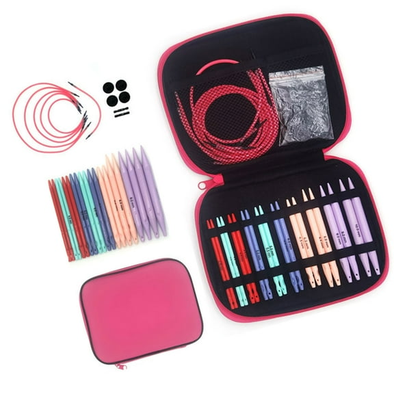 10Pairs Interchangeable Circular Knitting Needle Set for Knitting Sweater Sock ABS Knitting Needle Set 3.75mm-10mm