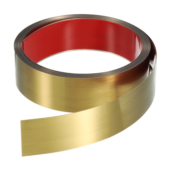 Peel Stick Trim, Molding & Wall Trim,Brushed Gold,16.4 Ft x 1.6 Inch