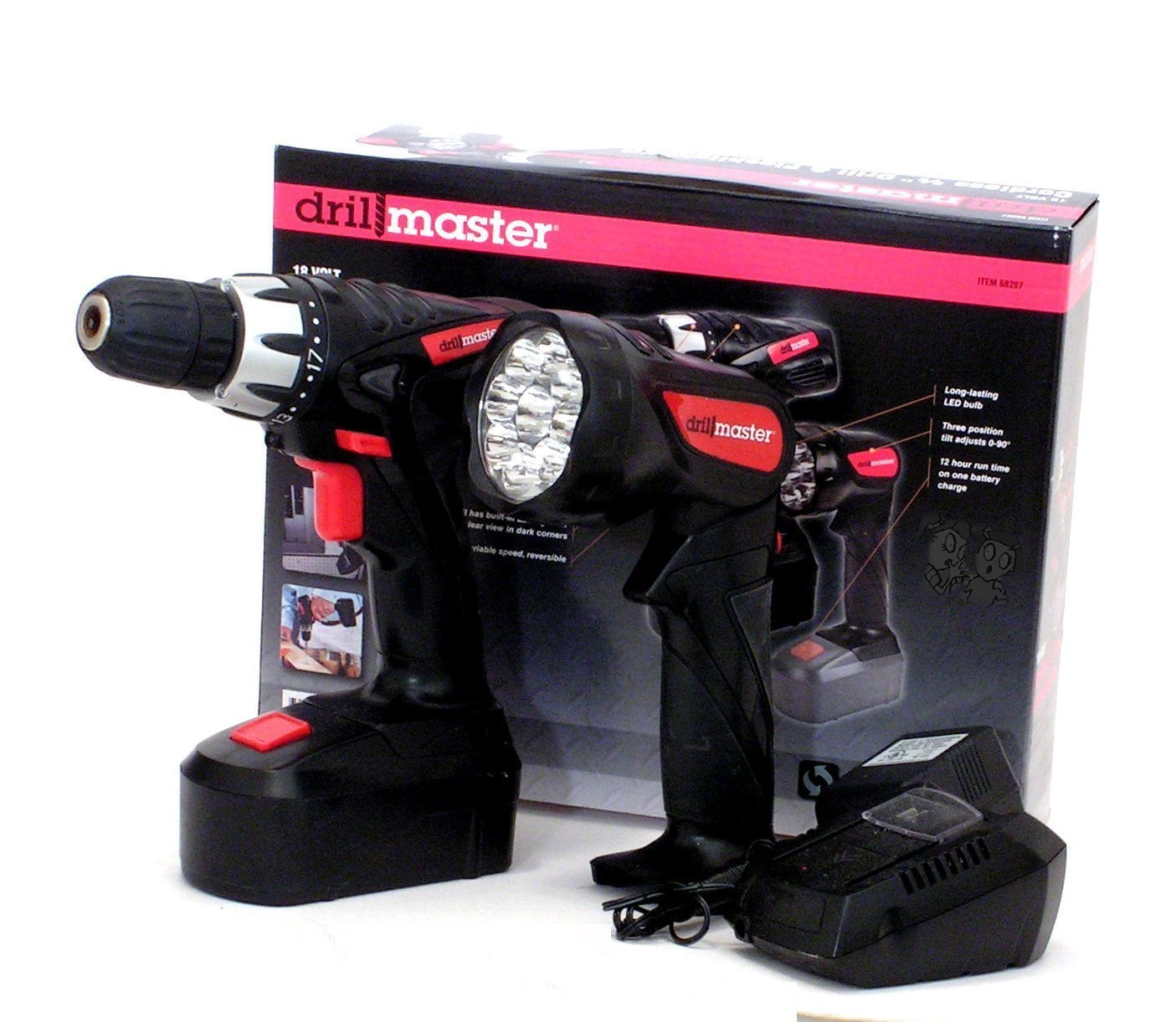 18 Volt Cordless 3/8 inch Drill and Driver with Keyless Chuck (Variable
