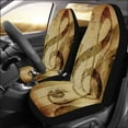 thumbnail image 2 of ZHANZZK Set of 2 Car Seat Covers Colorful Music Clef Universal Auto Front Seats Protector Fits for Car,SUV Sedan,Truck, 2 of 3
