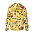 thumbnail image 3 of Kll Funny Construction Vehicles Print Men'S Women’s Upf 50+ Sun Protection Outdoor Hoodie Jacket Long Sleeve Fishing Hiking Performance Shirt- Large, 3 of 8
