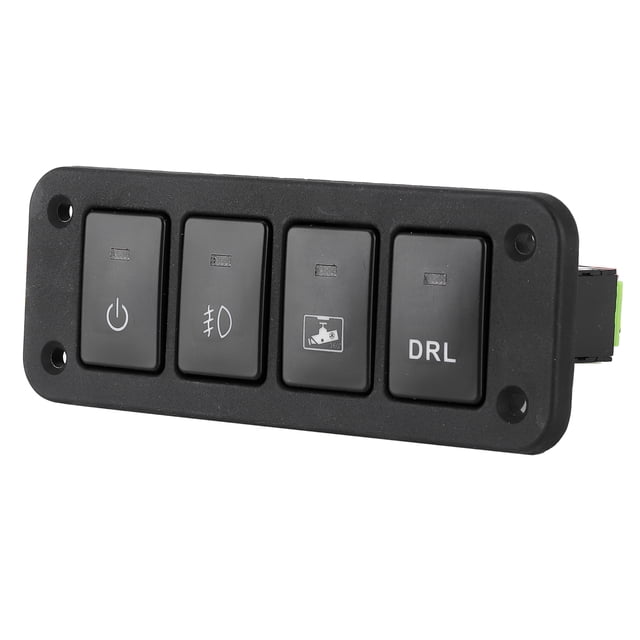 Panel de interruptores de 4 bandas, pulsador para grabadora de conducción LED DRL, lámpara antiniebla de 12 a 24V, apto para Camry/Yaris/Highlander