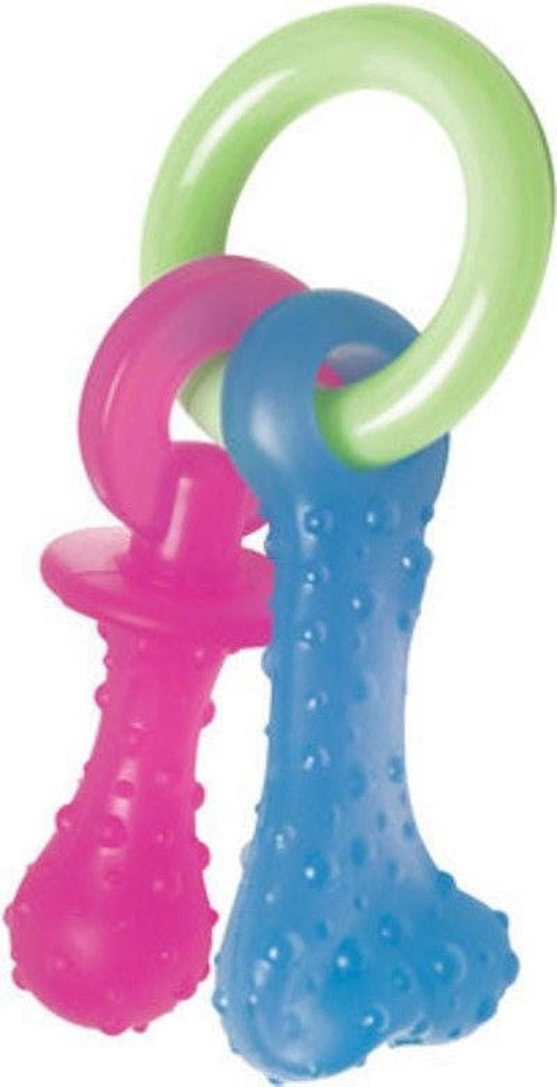 Nylabone Puppy Teething Bacon Flavored Chew Toy for Dental Health