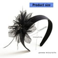 thumbnail image 3 of Beading Flapper Fascinator 1920s Prom Dancer Headpiece for Special Event Wedding Engagement Night Headwear Hair Styling, 3 of 8