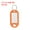 Orange, variant on Uxcell Plastic Key Tags with Split Ring Label Window Identifiers ID Keychain Tag for Name Luggage Black