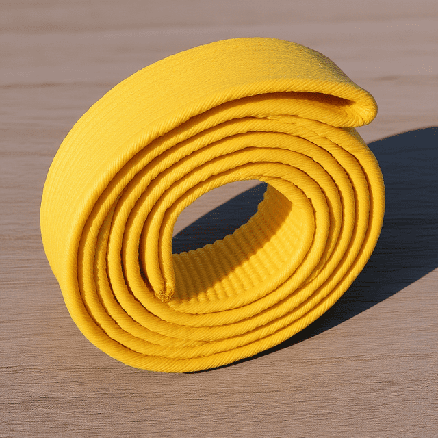 RENACLIPY Bande de Taille Karaté Jaune Coton Arts Martiaux Pratique Extérieure 1ensemble