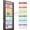 white, variant on Godery Weekly Clothes Organizer Day of Week School Clothing Storage Hanging Closet Organization for Kids Monday to Weekend (Black)