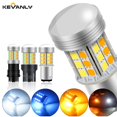 thumbnail image 2 of 2pcs 1157 BAY15D T20 7443 W21/5W T25 3157 Dual Color Led Señal De Giro Luz De Freno huangjie unisex, 2 of 2