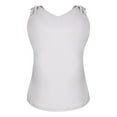 thumbnail image 6 of Viikei Tank Top for Women Sleeveless Tops Plus Size Fashion Solid Sleeveless V-Neck Bow Casual Tank Top Vest Blouse, 6 of 9