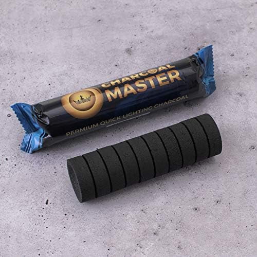 Quick Light Charcoal Tablets for Incense – 33mm Capsules – Charcoal Disk Lights – Instant Fire Coal Tablets – Set of 100 Charcoal Disks per Box$$Home Decor, Kitchen, & Other