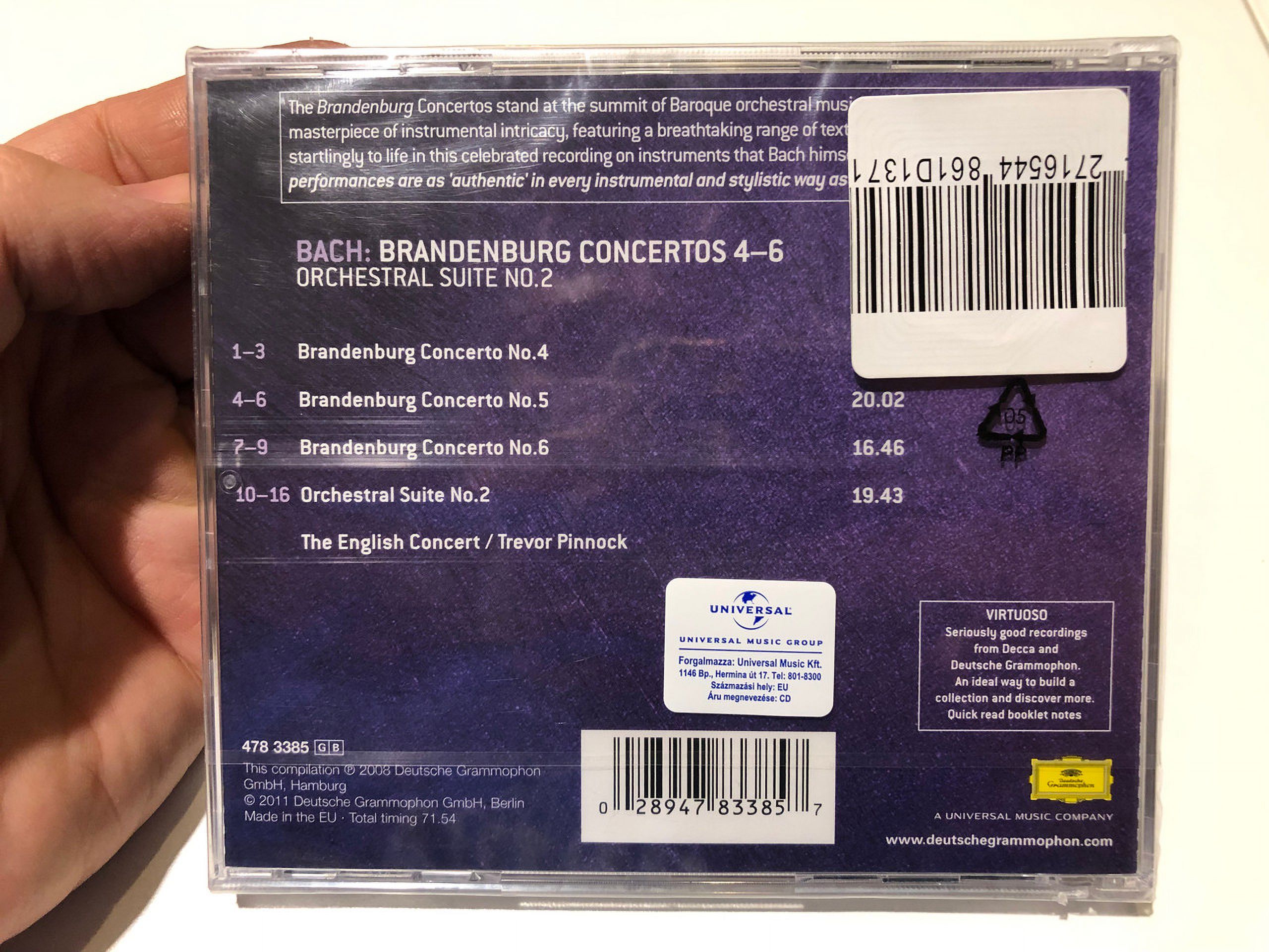 Trevor Pinnock - Bach, J.S. Brandenburg Concertos 4-6 - Music & Performance - CD