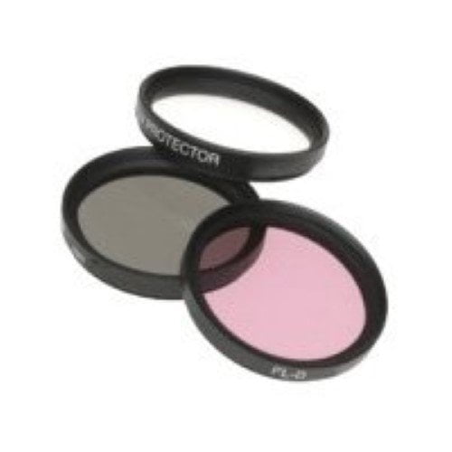 Digital Concepts 58mm Digital Camera / Video 3 Filter Kit (UV, Circular Polarizer, Florescent)