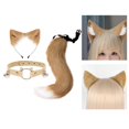 thumbnail image 2 of Conjunto de  de piel sintética de felpa Disfraz de disfraces Fiestas temáticas de animales Sombreros para juegos de rol Sunnimix  Traje de juego de cosplay, 2 of 8