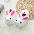 thumbnail image 5 of WOYY Toddler Girls Slippers Cartoon Rabbit Non House Shoes Winter Warm Indoor Shoes, 5 of 8