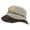 Khaki Green, variant on Jewish Star of David Embroidered Big Size Reversible Bucket Hats - Putty Black XL-2XL