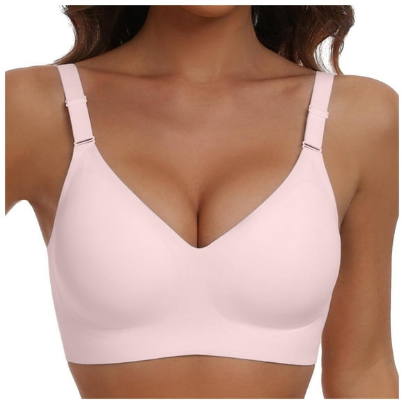 TSADFHJI Wireless Push up Full Coverage Bra for Women Seamless Bras with Soft Support Regular and Plus Size Plus Size Bras for Women Crotchless Women's Bras Bodysuit Women Bras Black XL