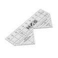 thumbnail image 4 of Regla de costura de 90 grados, mano Triangular acrílica, regla de doble tira de corte de costura de 10 pulgadas para diseños de prendas de vestir, 4 of 12