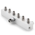 thumbnail image 4 of PointZero Airbrush Manifold 6-Way Air Hose Splitter 1/8 in BSP Taps, 4 of 4