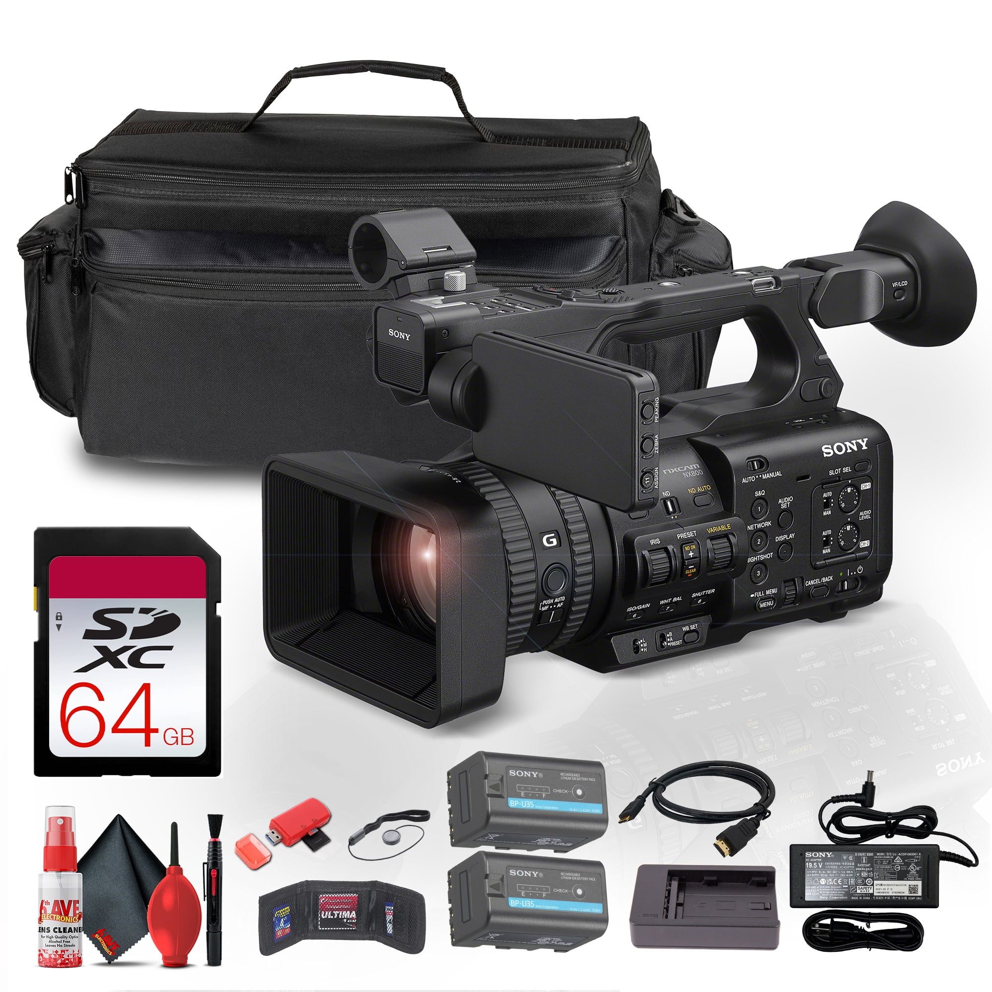 Sony PXW-Z200 4K XDCAM Camcorder (PXW-Z200) + Accessory Kit