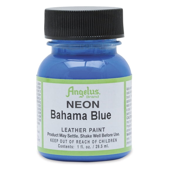 Angelus® Neon Leather Paint, 1 oz., Bahama Blue