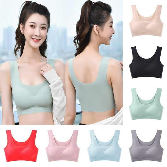 Sports Bras for Women, Wireless Bras, Women's Front Button Lightweight Without Steel Ring Gathering Bra With Adjustable Breasts And A Lifting Chest Non-magnetic Underwear Clearance Under $10