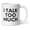 I Talk Too Much, variant on Funny Sarcastic Saying Please Hesitate to Reach Out Mug Ceramic 11 oz Coworker Gifts for Women and Men, Office Friendship Job, Co-worker Gift, Office Mug, Employee Boss Gift Hilarious