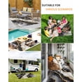 thumbnail image 5 of Outdoor Rug 5x8 ft Black and Gold Marble Texture Waterproof Outdoor Patio Rug Mat Non Slip Outside Area Rugs Carpet for RV,Camping,Porch,Deck,Pool,Balconybackyard,Abstract Lines, 5 of 9