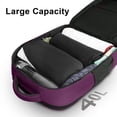 thumbnail image 2 of Mochila de viaje MATEIN 40L Flight Approved para mujer, color morado, 2 of 9