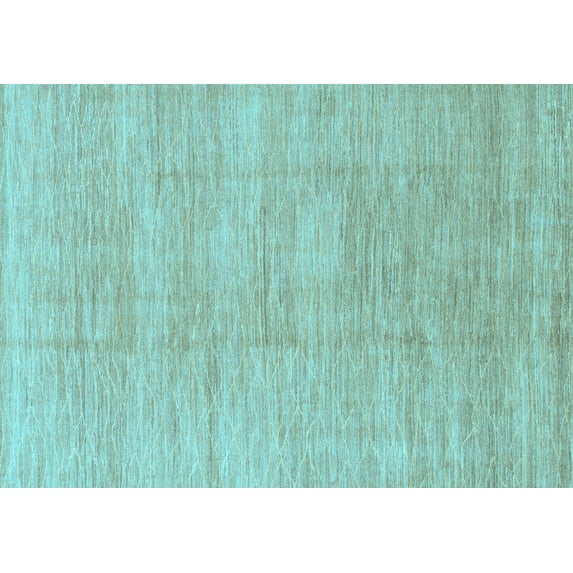 Ahgly Company Indoor Rectangle Abstract Light Blue Modern Area Rugs, 4' x 6'