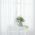 thumbnail image 4 of Natural Linen Curtains Long for Living Room Bedroom Groet Top Light Filtering Privacy Linen Textu Window Semi Sheer Drapes Panels x Natural, 4 of 7