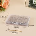thumbnail image 2 of Laicky Bobby Pins, 200Count Blonde Hair Pins Hairpins with Box for Women Lady Girls Kids Hair Pin Invisible Wave Hairgrip Barrette Hairclip Bulk Hair Accessories (Blonde,2.2 Inch), 2 of 6