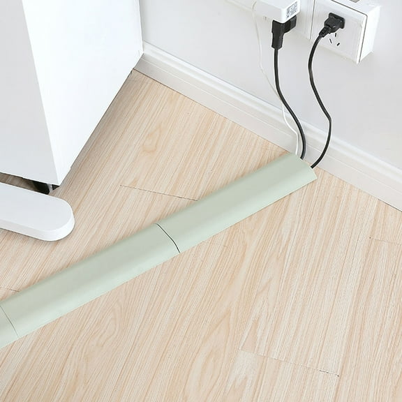 Opvise Cord Cover Self-adhesive Wear-resistant PP Portable Network Cable Channel for Floor Pink