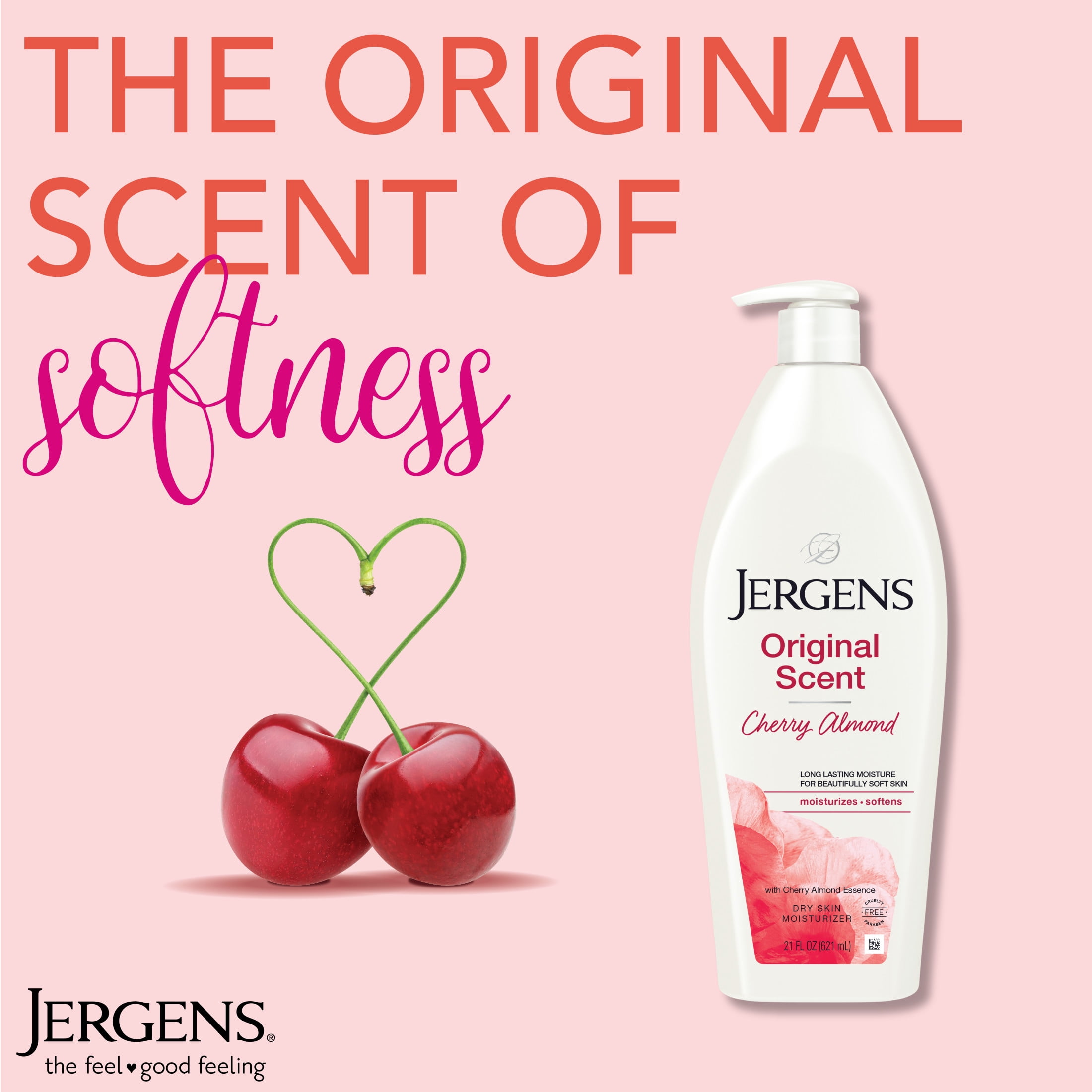 Jergens Original Cherry Almond Scented Moisturizer for Dry Skin