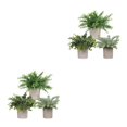 thumbnail image 2 of Ounissouiy Flores artificiales de plástico para decoración del hogar, aspecto realista elegante, plantas falsas en maceta, 3 uds. TZ055 2Conjunto, 2 of 6