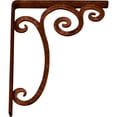 thumbnail image 4 of Ekena Millwork 1 1/2"W x 10"D x 12"H Avery Wrought Iron Bracket, (Single center brace), Antiqued Copper, 4 of 8