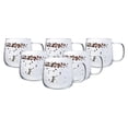 thumbnail image 1 of Set de 6 Tazas de Cristal Transparente – Perfectas para Bebidas Calientes y Frías, 1 of 2