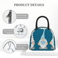 thumbnail image 4 of Xecao Nurse Doctor Gnomes Lunch Bag , an insulated, reusable tote bag perfect for adults of all genders, ideal for work, office, picnics and beach trips, 4 of 6